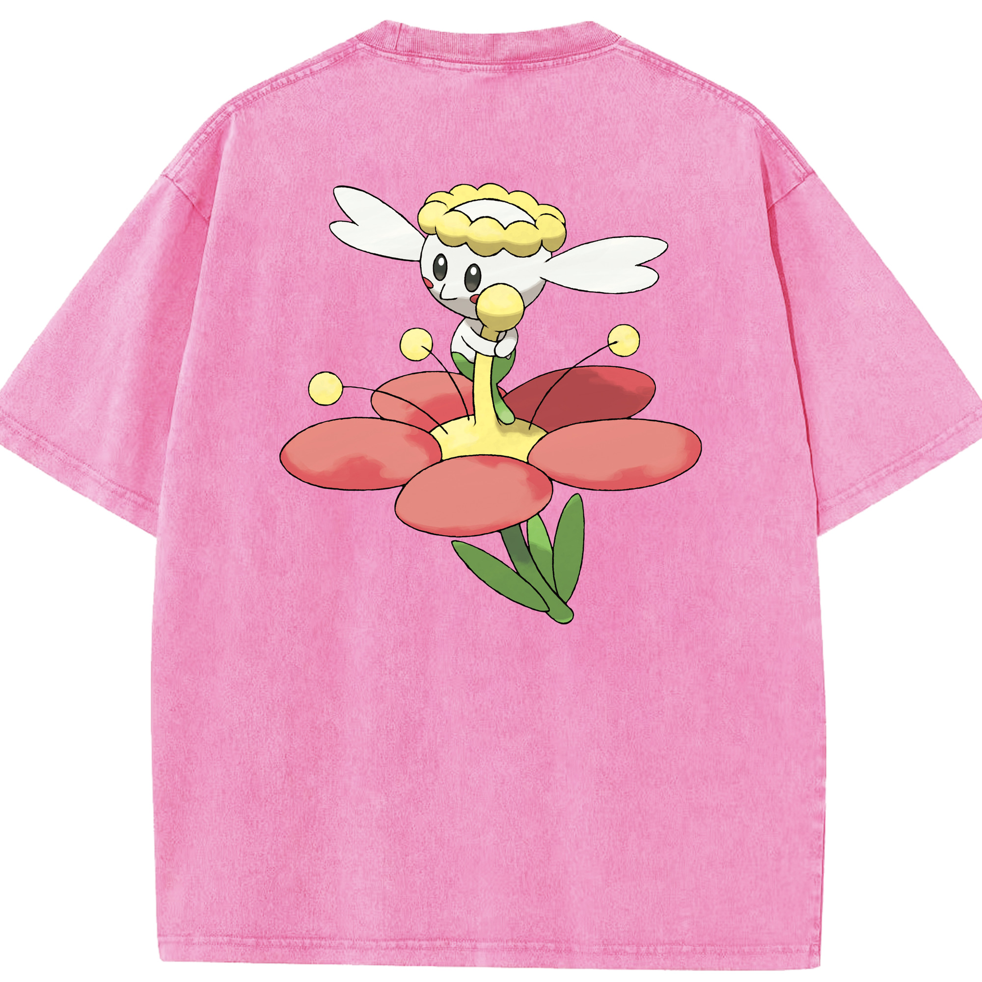 （画像用） ポケットモンスター Pokémon 綿100% ヴィンテージ風 半袖Tシャツ（背面プリント）
